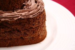 ダブルハートのチョコレートケーキ2